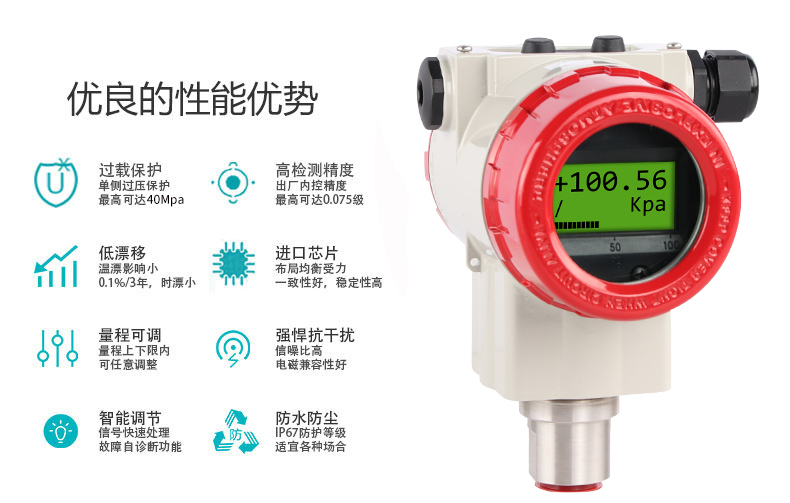 米科MIK-P3000高精度單晶硅壓力變送器性能優(yōu)勢(shì)