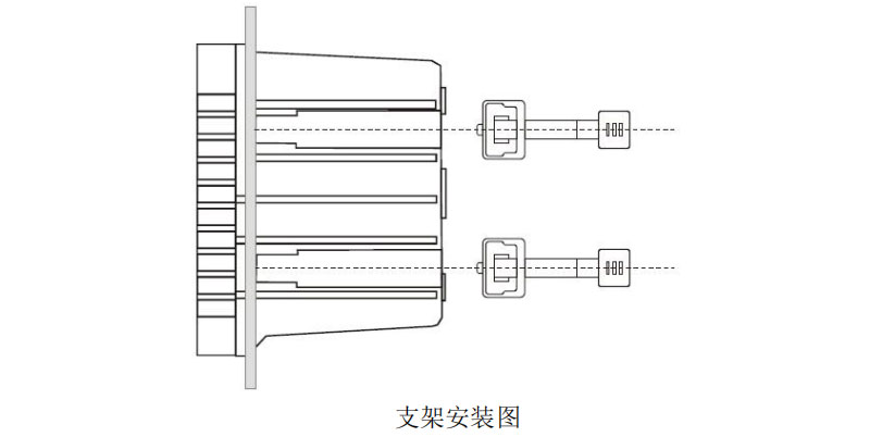 米科MIK-EC8.0在線電導(dǎo)率測試儀支架安裝圖